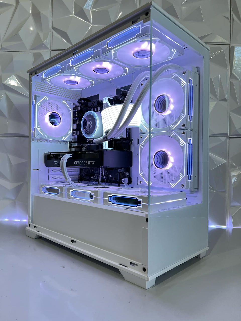 STELLAR SNOW PC - RTX 4080 SUPER - i7-14700KF - Ultra 9 285K - R7-7800X3D & 9800X3D