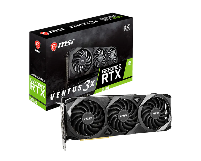 (ETA 11/09) MSI NVIDIA RTX 3090 VENTUS 3X OC 24GB G6X Graphics Card | 24-Month Warranty
