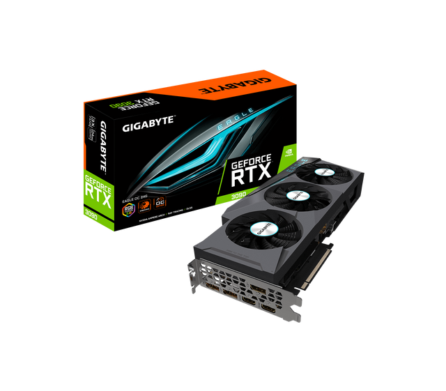 Gigabyte RTX 3090 EALGE OC 24GB G6X GPU | 12-MONTH WTY