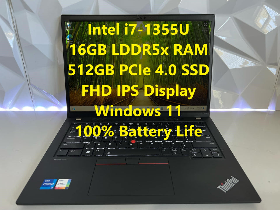 (XMAS SALE) Lenovo T14s - Intel i7-1355U - 16GB RAM - 512GB SSD - FHD IPS