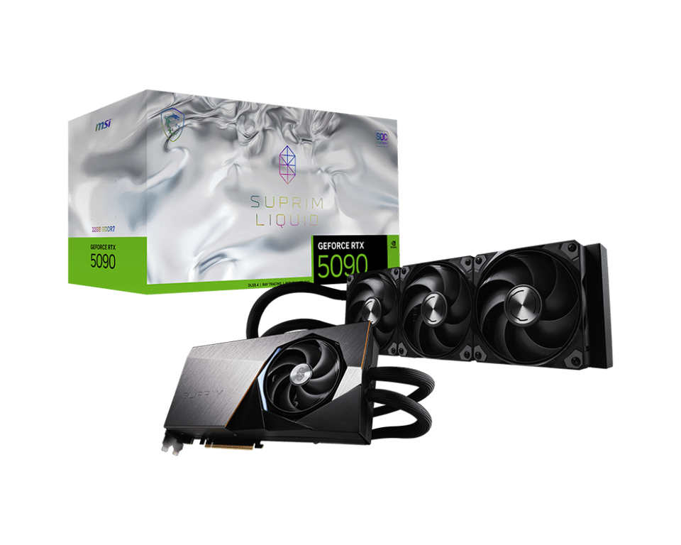 MSI GeForce RTX™ 5090 SUPRIM SOC Liquid Cool Edition – 32GB GDDR7