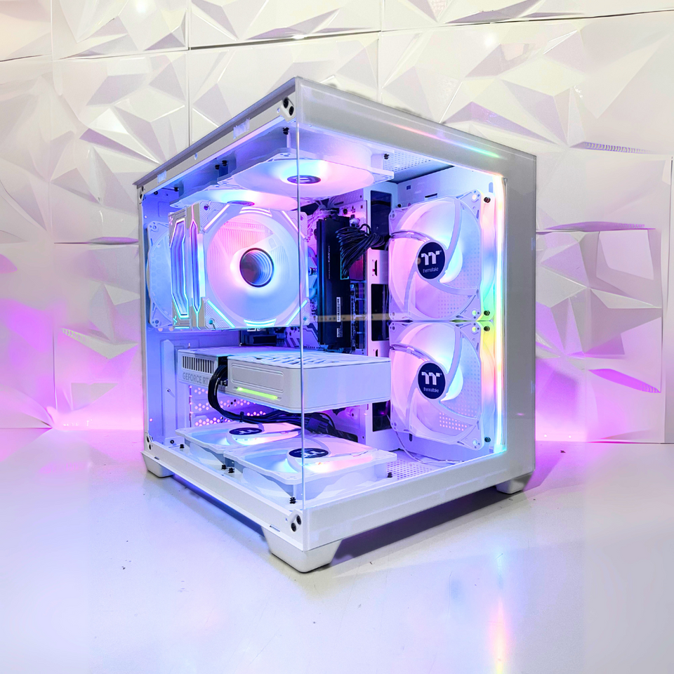 💥PROMOTION💥TOPAZ SNOW II PC - RTX 5060 White - RYZEN 7-5700X - 32GB - 1TB SSD