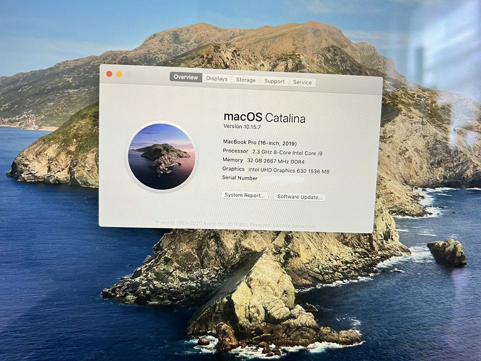 Macbook Pro 16 2019 - Intel i9 - 32GB RAM - 2TB SSD - AMD Radeon Pro 5500M