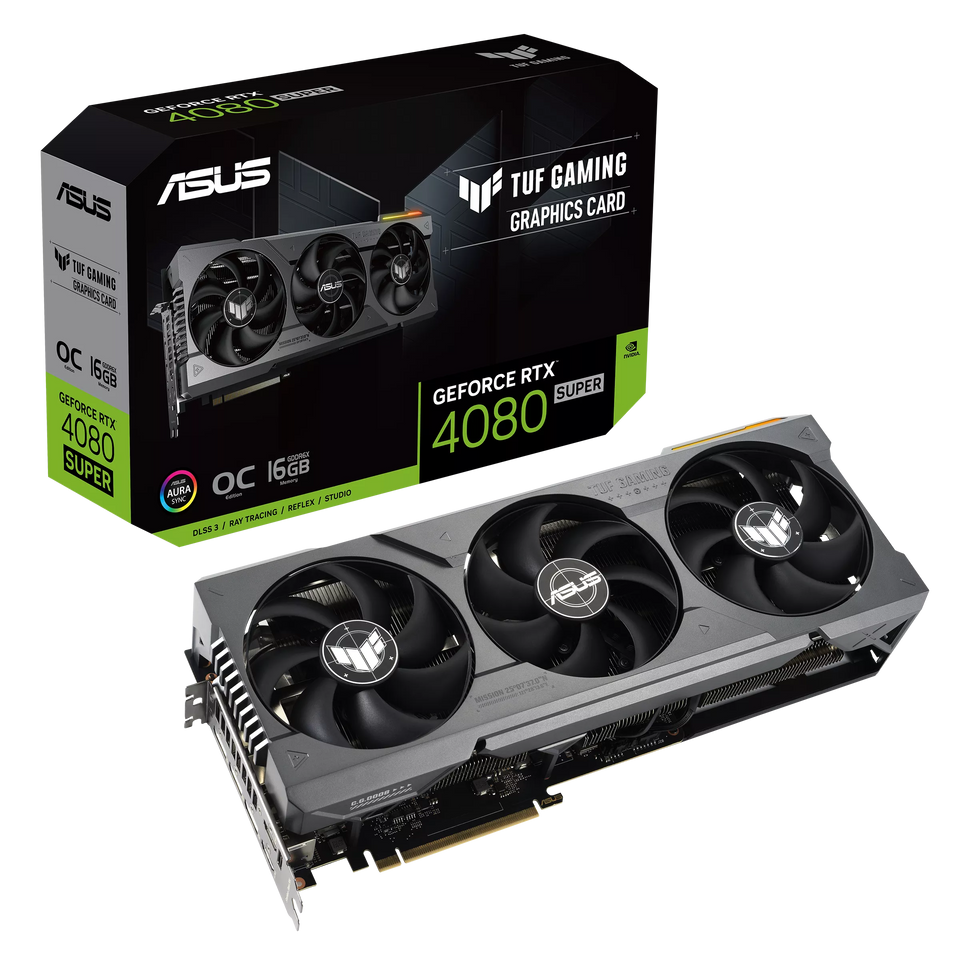 ASUS TUF RTX 4080 SUPER OC Edition 16GB GDDR6X Graphics Card | 6-Month Warranty