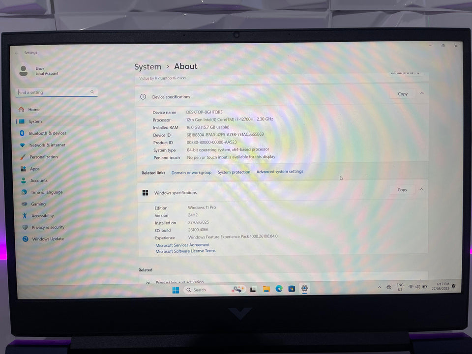 (FREE SHIP)  HP Victus 16 Laptop - i7-12700H - RTX 3060 - 16GB DDR5 - 1TB SSD - 144Hz