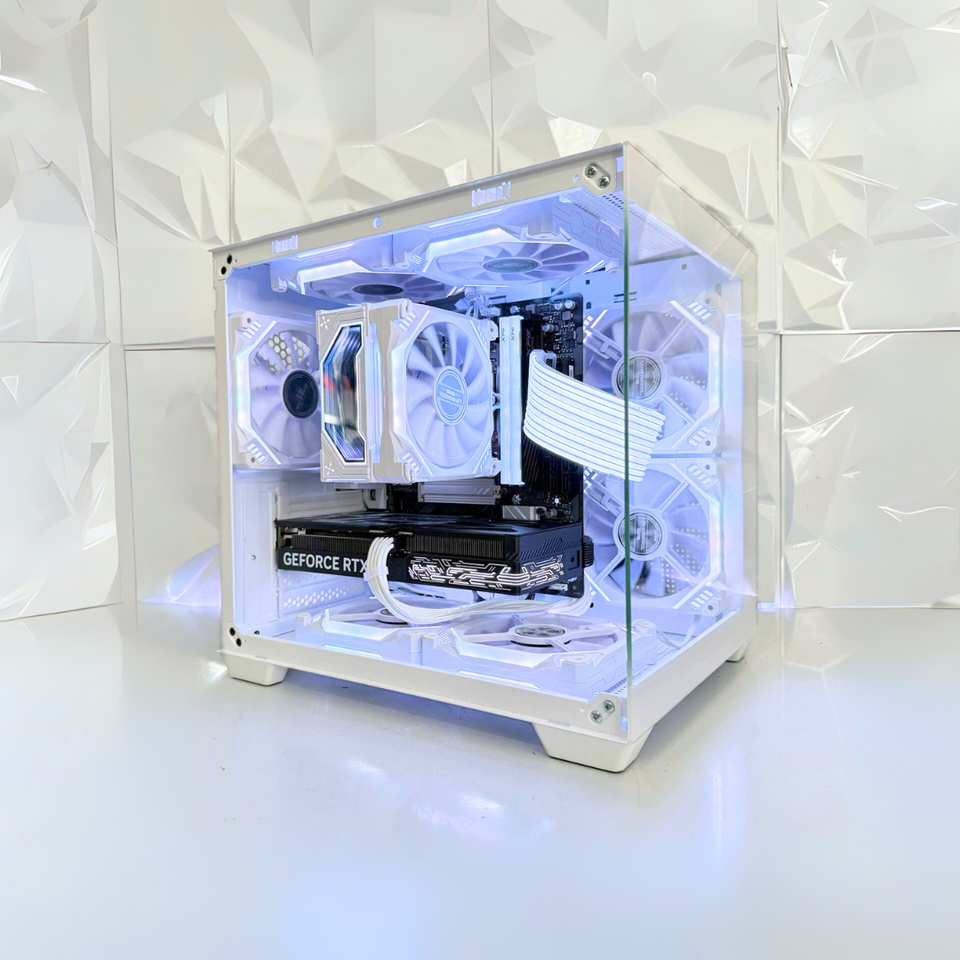 💥PROMOTION💥TOPAZ SNOW PC - RTX 5070/5070 Ti - R5-7500F – 7800X3D - 9800X3D💥