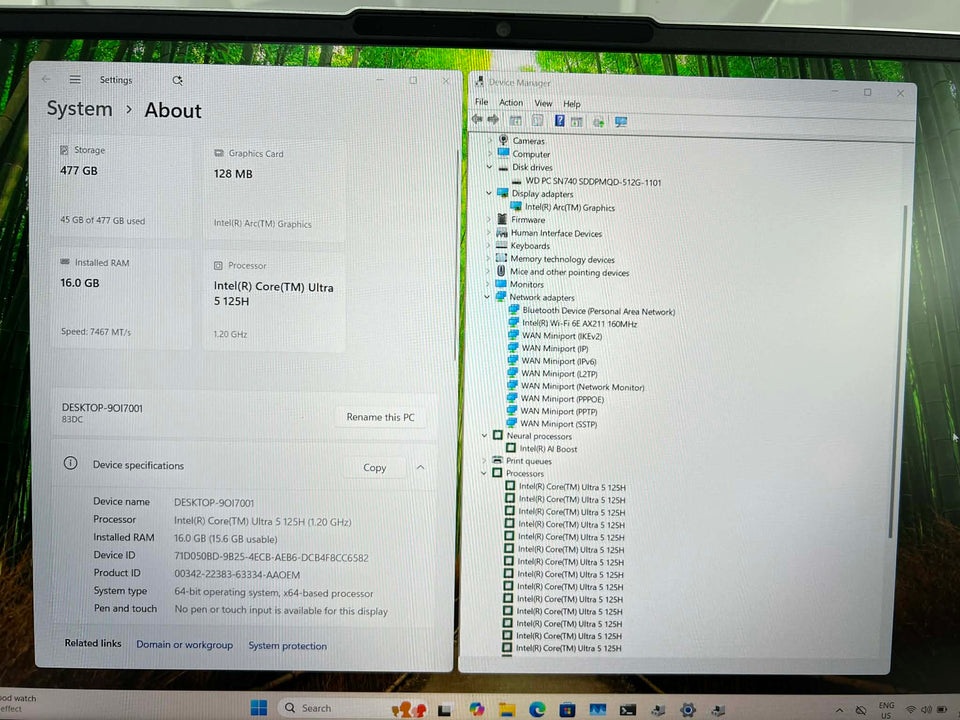 Lenovo Ideapad Slim 5i - Ultra 5 125H - 16GB 7467Mhz - 512GB SSD - FHD - 100% Battery