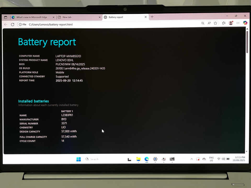 Lenovo Slim 5 - Snapdragon X Plus - 32GB LDDR5X - 1TB SSD - 12-14 Hours Battery