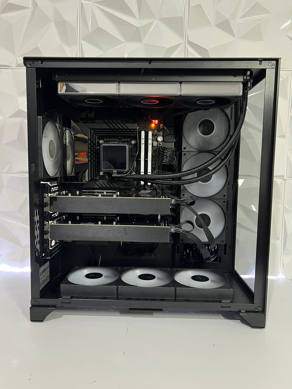 Lian Li AI PC - i9-13900KF - 2 x TESLA V100 | RTX 3090 - 96GB RAM - 1TB - 1500W PSU