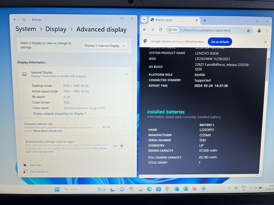 (FREE SHIP) Lenovo Ideapad Slim 3 - i7-13620H - 16GB DDR5 - 512GB SSD - FHD