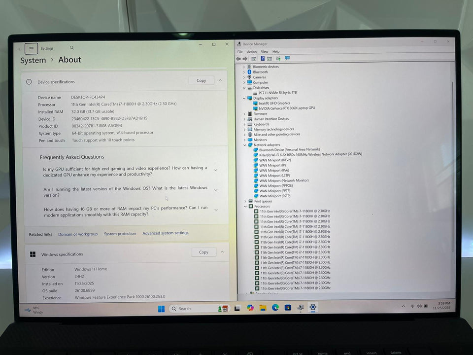 🔥BF🔥Dell XPS 17 9710 – i7-11800H | 32GB RAM | 1TB SSD | RTX 3060 |  4K Touchscreen