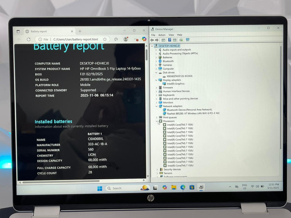 🔥BLACK FRIDAY🔥HP Omnibook 5 Flip 14 - Ultra 7 150U - 16GB DDR5 - 512GB SSD - FHD+
