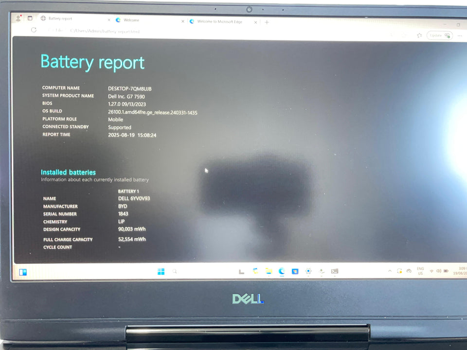 (FREE SHIP) Dell G7 Gaming Laptop - i7-8750H - RTX 2060 - 24GB RAM - 512GB SSD - FHD