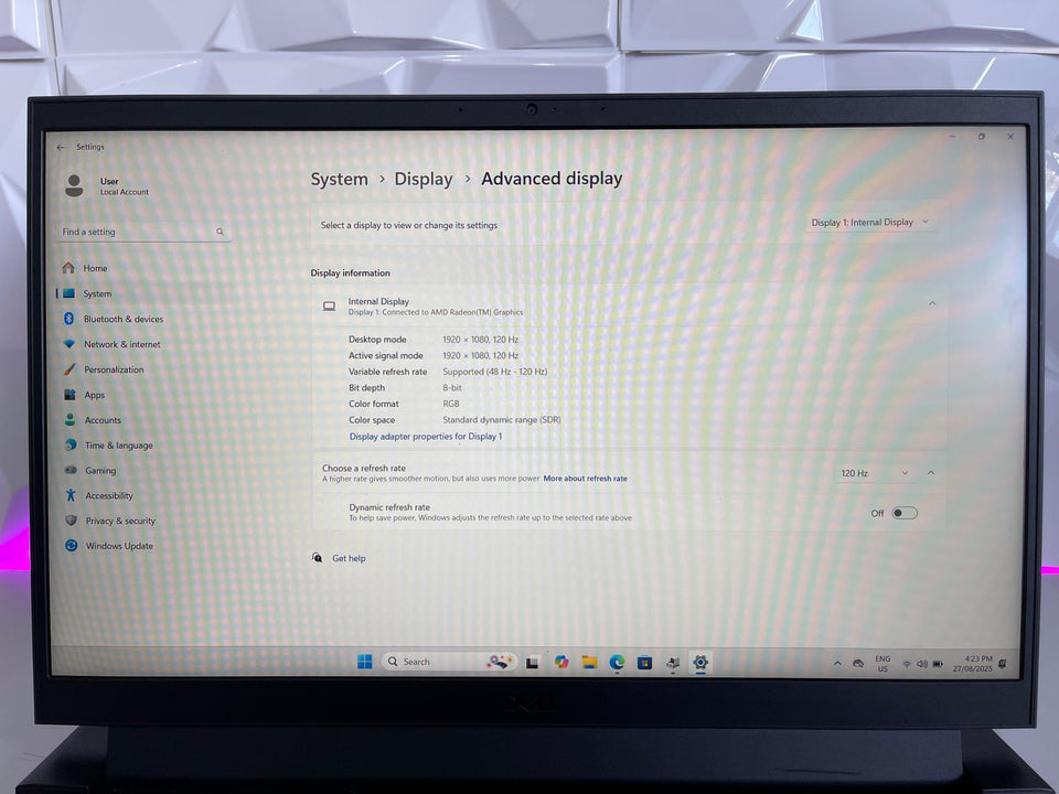 (FREE SHIP) Dell G15 Gaming Laptop - R5-6600H - 32GB DDR5 - RTX 3050 - 512GB - 120Hz