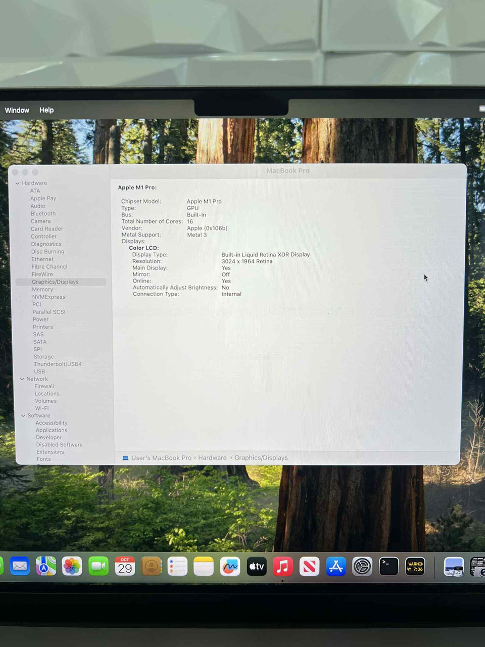 MacBook Pro 14 2021 - M1 Pro – 16GB RAM - 1TB SSD –  New Apple Charger/Cable