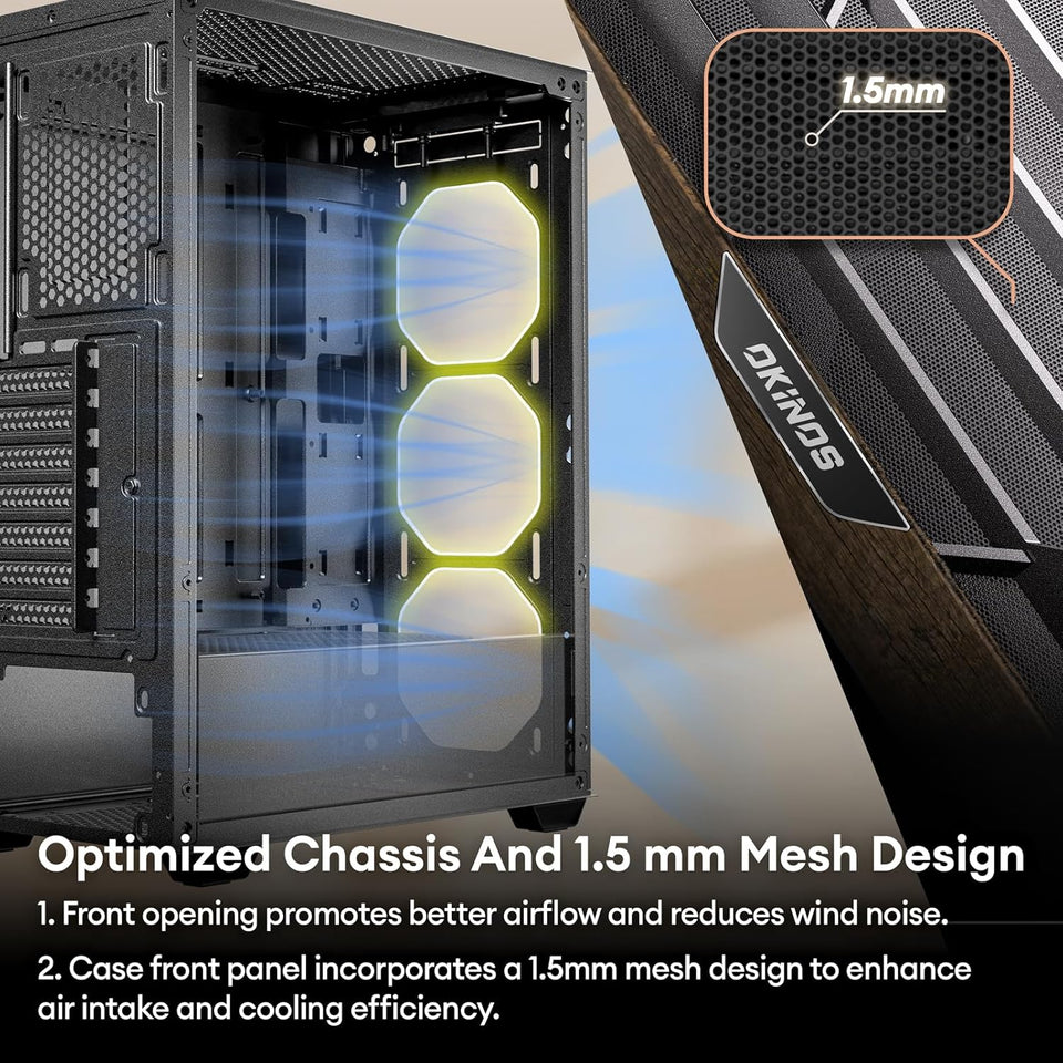 🎄XMAS SALE🎄OKINOS WOOD PC – RTX 5060 - Ultra 7 265KF - 32GB DDR5 - 1TB