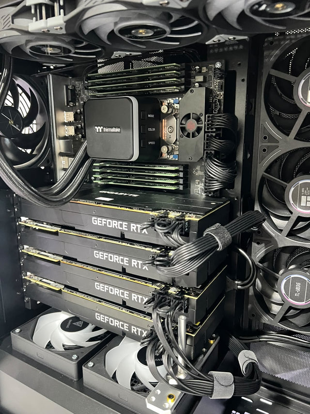 (READY-2-SHIP) GREAT WALL AI MAX PC | 4 x RTX 2080 Ti 88GB - 3090 96GB | 128GB RAM | EPYC CPU
