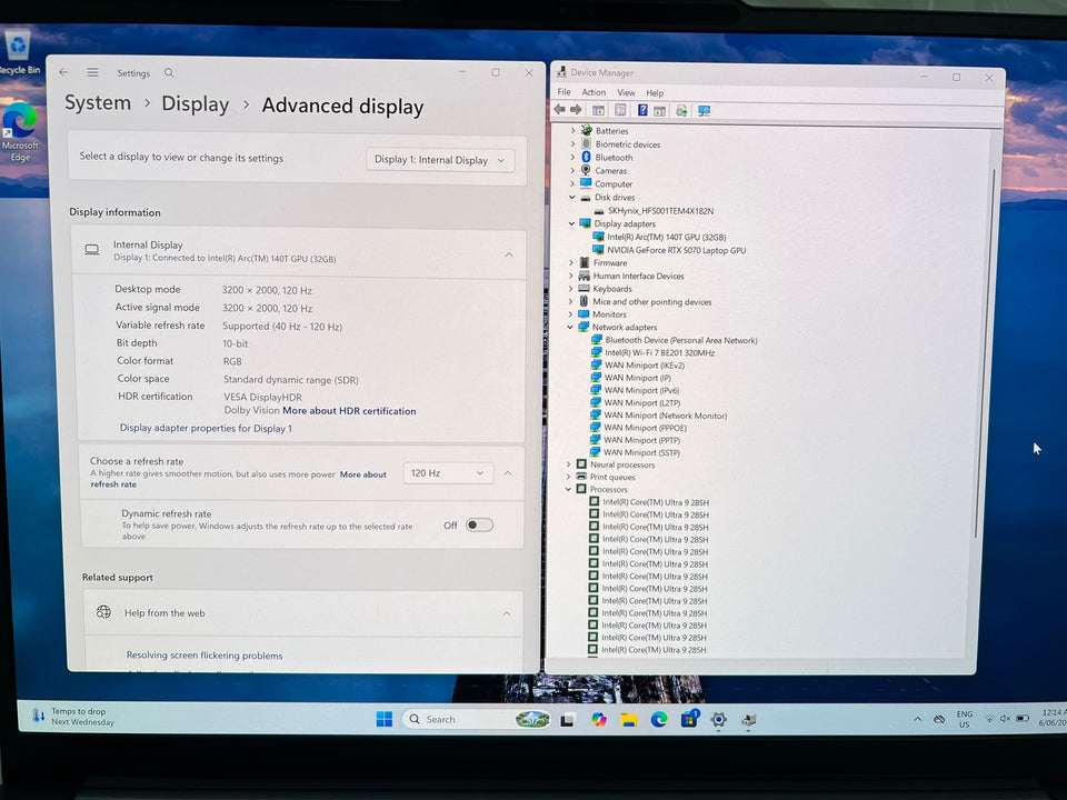 Lenovo Yoga Pro 9i Aura - Ultra 9 - RTX 5070 - 64GB RAM - 1TB - 3.2K 120Hz - 1Y WTY