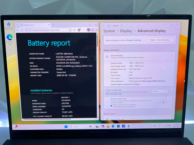 Asus Zenbook 14 TS - i9-13900H - 16GB DDR5 - 1TB Gen4 SSD - 2.8K OLED - 6M WTY