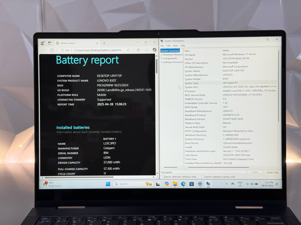 (FREE SHIP) Lenovo IdeaPad 5 2-in-1 - Ultra 5 120U - 16GB RAM - 512GB SSD - TouchScreen