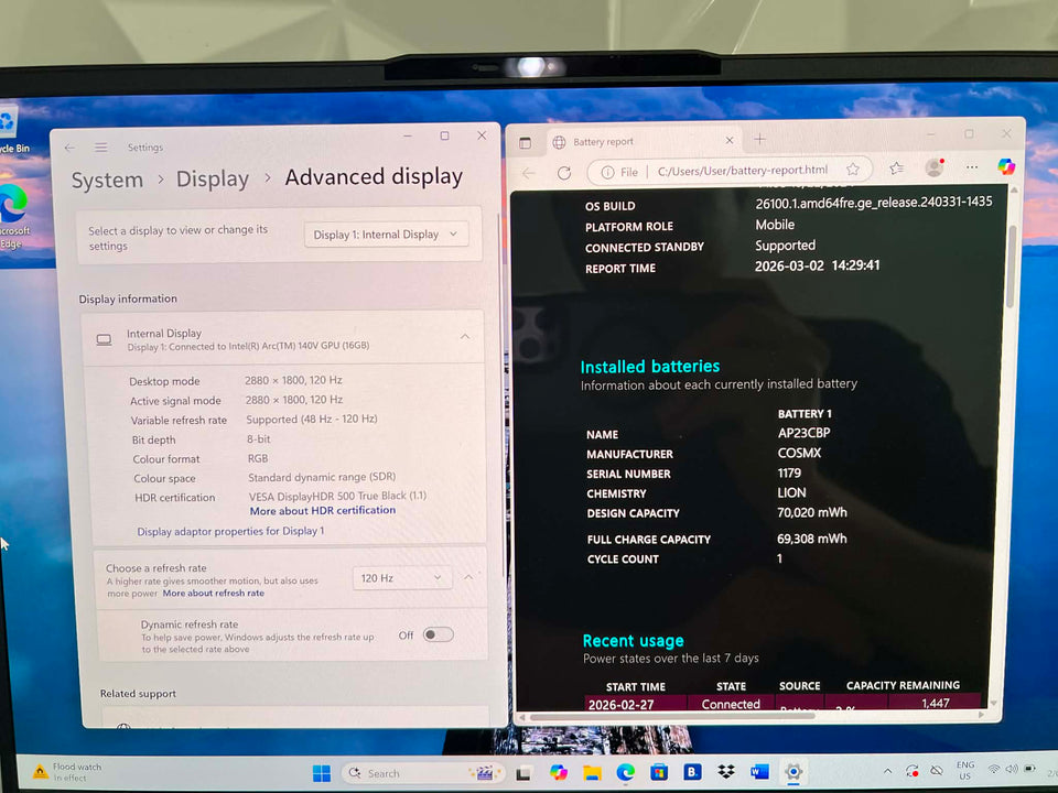 Acer Swift 16 - Ultra 9 288V - 32GB DDR5 RAM - 1TB SSD - 3K OLED 120Hz - 100% Battery