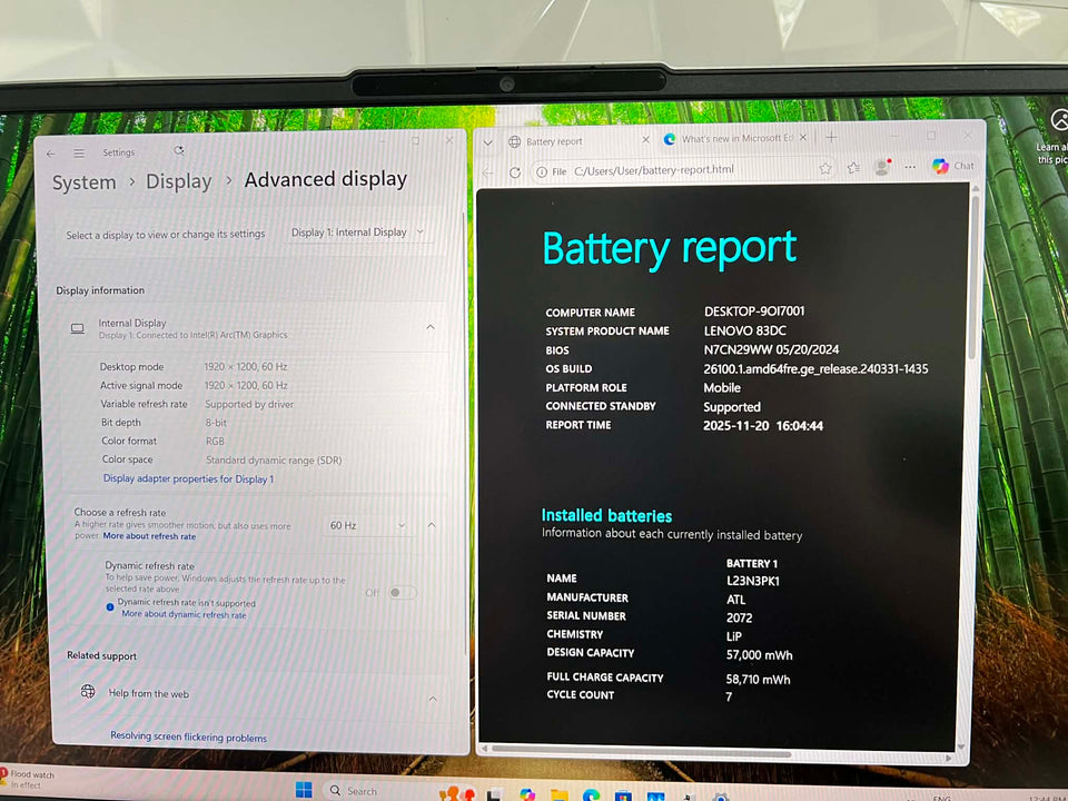 Lenovo Ideapad Slim 5i - Ultra 5 125H - 16GB 7467Mhz - 512GB SSD - FHD - 100% Battery