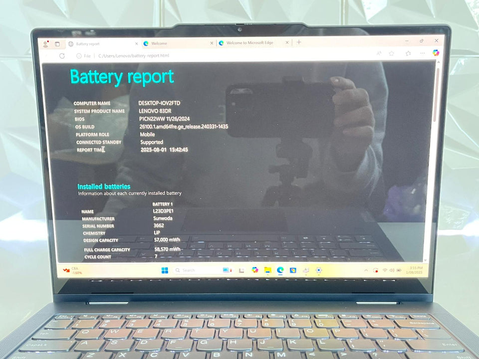 (FREE SHIP) Lenovo Ideapad 2in1 TS - RYZEN 7-8845HS - 16GB - 1TB - 780M - BLUE