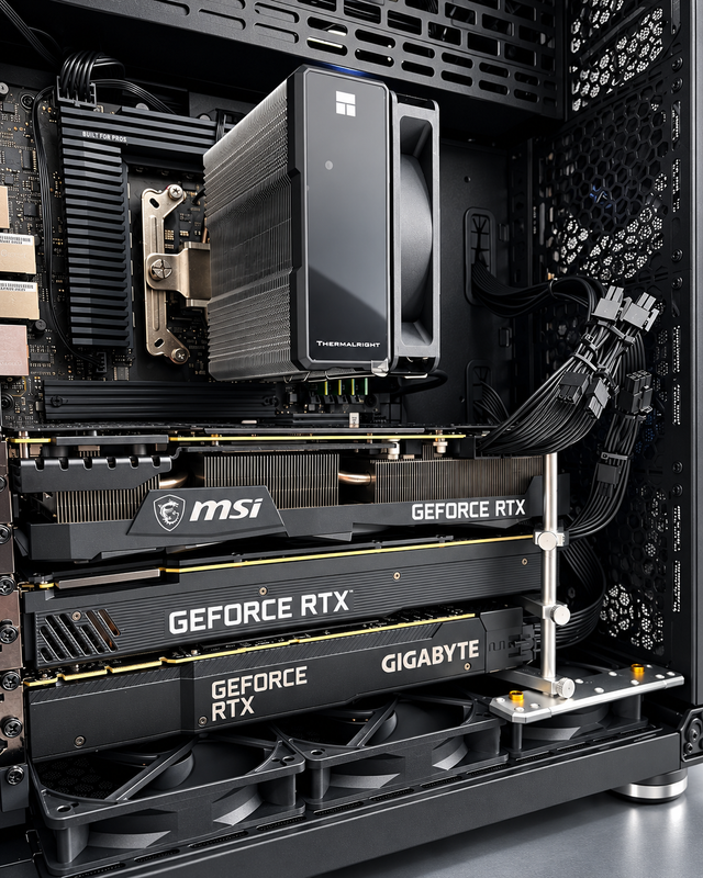 CHINOOK AI MAX PC - Upto 3 x RTX 3090s 72GB VRAM - 64/128GB RAM - RYZEN 7/9 - 1TB SSD