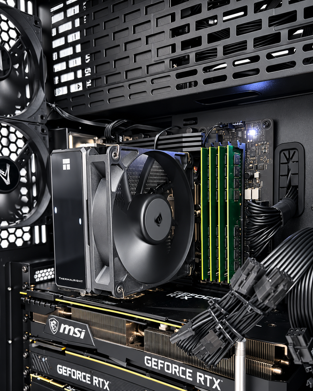 CHINOOK AI MAX PC - Upto 3 x RTX 3090s 72GB VRAM - 64/128GB RAM - RYZEN 7/9 - 1TB SSD