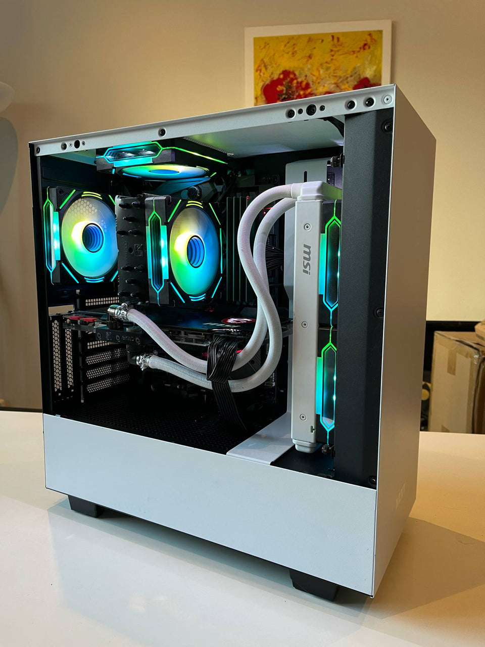 (USED) NZXT H510i PC - GTX 1080 Ti 11GB LC - 32GB RAM - 500GB - ROG Z370 WiFi