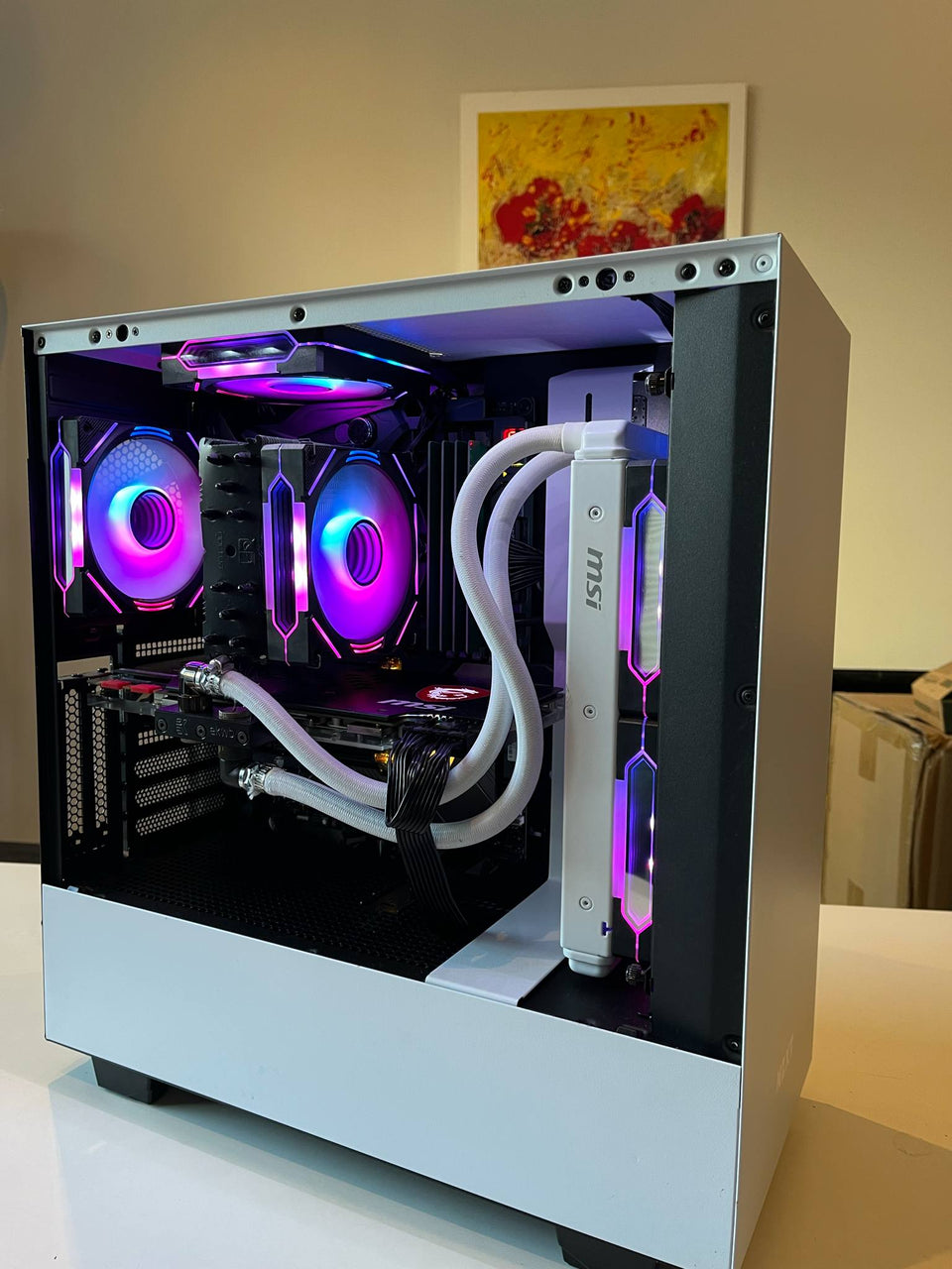 (USED) NZXT H510i PC - GTX 1080 Ti 11GB LC - 32GB RAM - 500GB - ROG Z370 WiFi