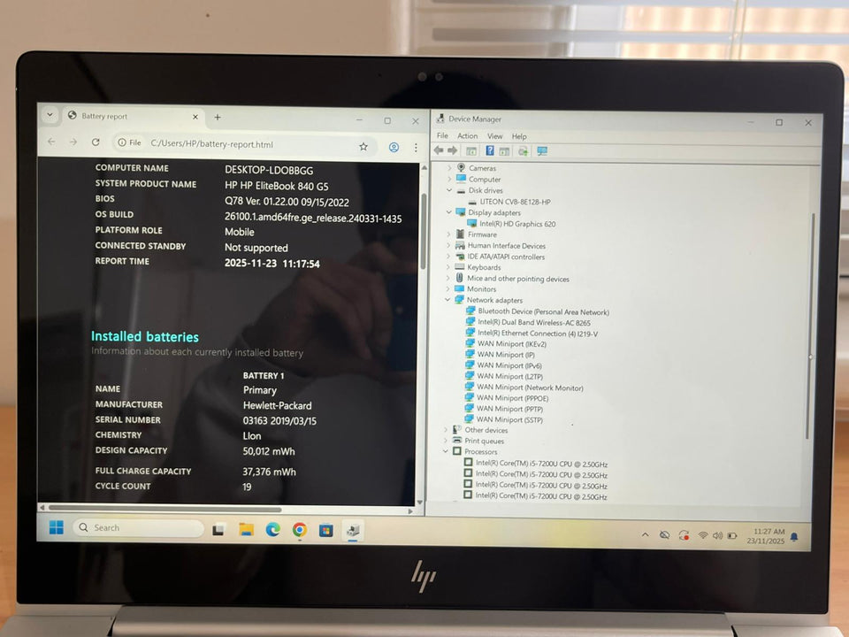 🔥BLACK FRIDAY🔥HP EliteBook 840 G5 - i5 7200U - 16GB RAM - 128GB SSD - FHD Touch