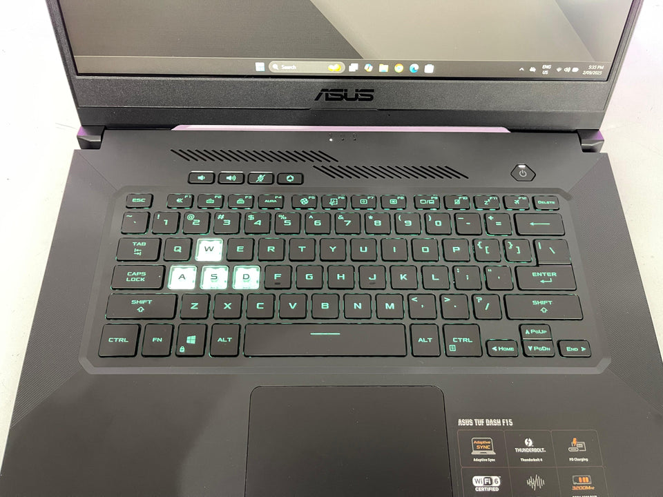 (FREE SHIP) Asus TUF Dash Laptop - i7-11370H - 32GB RAM - RTX 3070 - 512GB - 144Hz