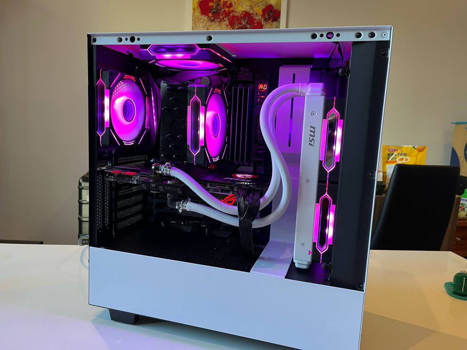 (USED) NZXT H510i PC - GTX 1080 Ti 11GB LC - 32GB RAM - 500GB - ROG Z370 WiFi